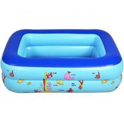 Inflatable Baby Swimming Pool | Square Kids Swimming Pool with Free Electric Air Pump